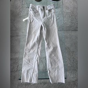 Ivory colored straight pants, material corduroy, size 2 (34)